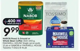 Sobeys NABOB Roast & Ground or Whole Bean Coffee offer