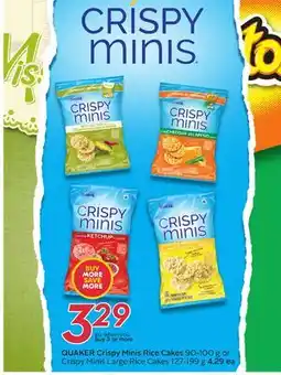 Sobeys QUAKER Crispy Minis Rice Cakes offer