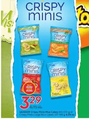 Sobeys QUAKER Crispy Minis Rice Cakes offer