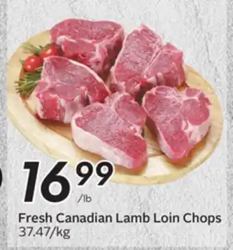 Sobeys Fresh Canadian Lamb Loin Chops offer
