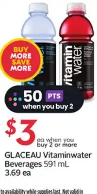 Sobeys GLACEAU Vitaminwater Beverages offer