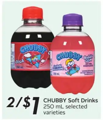 Sobeys CHUBBY Soft Drinks varieties offer