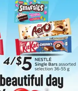 Sobeys NESTLÉ Single Bars offer