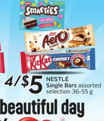 Sobeys NESTLÉ Single Bars offer