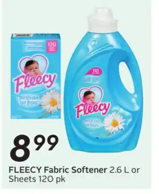 Sobeys FLEECY Fabric Softener offer