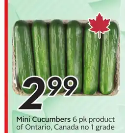 Sobeys Mini Cucumbers offer