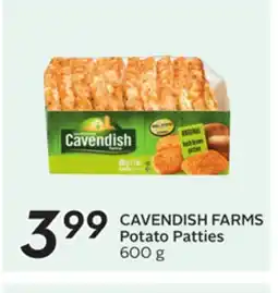 Sobeys CAVENDISH FARMS Potato Patties offer