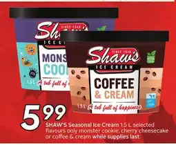 Sobeys SHAW'S Seasonal Ice Cream offer