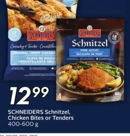 Sobeys SCHNEIDERS Schnitzel, Chicken Bites or Tenders offer