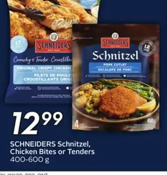 Sobeys SCHNEIDERS Schnitzel, Chicken Bites or Tenders offer