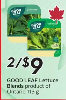 Sobeys GOOD LEAF Lettuce Blends offer