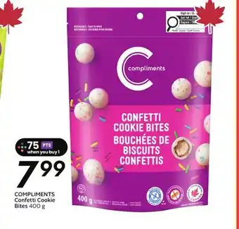 Sobeys COMPLIMENTS Confetti Cookie Bites offer
