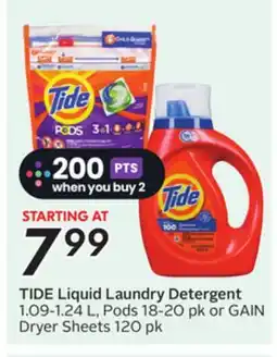 Sobeys TIDE Liquid Laundry Detergent offer
