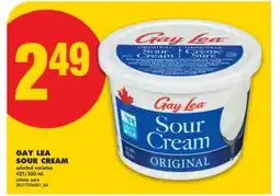 No Frills GAY LEA SOUR CREAM, 425/500 mL offer