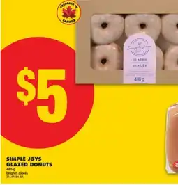 No Frills SIMPLE JOYS GLAZED DONUTS, 486 g offer
