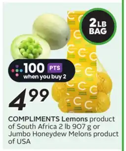 Sobeys COMPLIMENTS Lemons offer