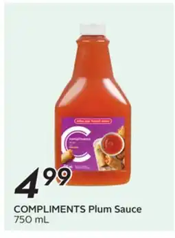 Sobeys COMPLIMENTS Plum Sauce offer