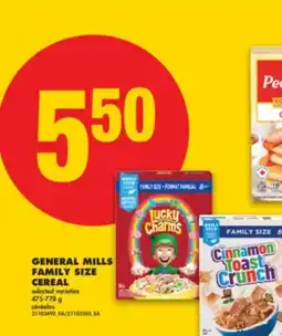 No Frills GENERAL MILLS FAMILY SIZE CEREAL, 475-778 g offer