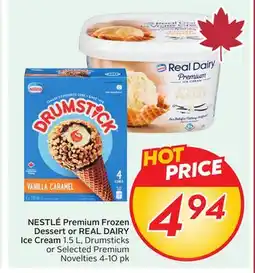 Sobeys NESTLÉ Premium Frozen Dessert or REAL DAIRY Ice Cream offer