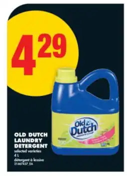 No Frills OLD DUTCH LAUNDRY DETERGENT, 4 L offer