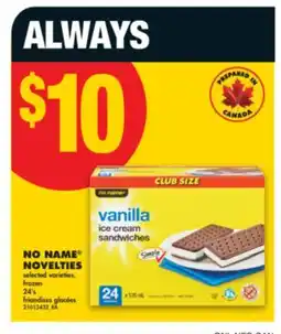No Frills NO NAME NOVELTIES, 24's offer