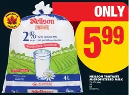 No Frills NEILSON TRUTASTE MICROFILTERED MILK, 4 L offer