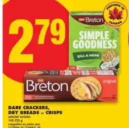 No Frills DARE CRACKERS, DRY BREADS OR CRISPS, 100-225 g offer