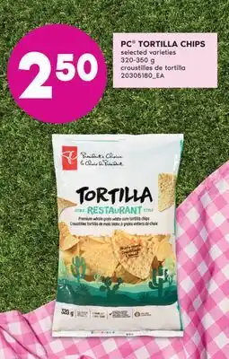 No Frills PC TORTILLA CHIPS, 320-350 g offer