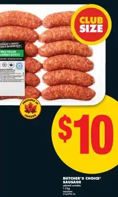 No Frills BUTCHER'S CHOICE SAUSAGE offer