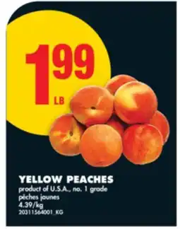 No Frills YELLOW PEACHES offer