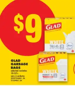 No Frills GLAD GARBAGE BAGS,10-52' s offer