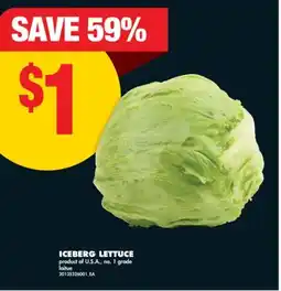 No Frills ICEBERG LETTUCE offer