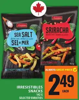 Food Basics IRRESISTIBLES SNACKS offer