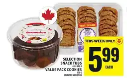 Food Basics SELECTION SNACK TUBS OR VALUE PACK COOKIES offer
