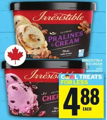 Food Basics IRRESISTIBLE ICE CREAM offer