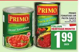 Food Basics PRIMO TOMATOES OR PASTA SAUCE offer