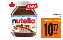 Food Basics NUTELLA offer