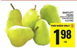 Food Basics BARTLETT PEARS offer