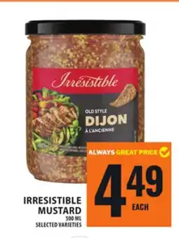 Food Basics IRRESISTIBLE MUSTARD offer