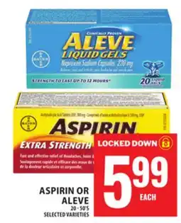 Food Basics ASPIRIN OR ALEVE offer