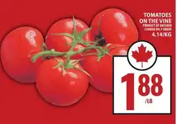 Food Basics TOMATOES ON THE VINE offer