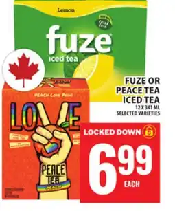 Food Basics FUZE OR PEACE TEA ICED TEA offer