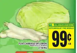 Food Basics FLAT CABBAGE OR LOBOK offer