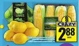 Food Basics CORN, LEMONS OR LIMES offer