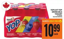 Food Basics YOPLAIT YOP DRINKABLE YOGURT offer
