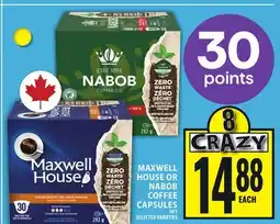 Food Basics MAXWELL HOUSE OR NABOB COFFEE CAPSULES offer