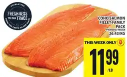 Food Basics COHO SALMON FILLET FAMILY PACK offer