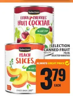 Food Basics SELECTION CANNED FRUIT offer