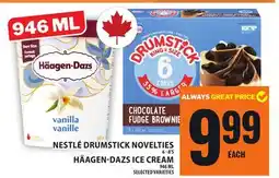 Food Basics NESTLÉ DRUMSTICK NOVELTIES or HÄAGEN-DAZS ICE CREAM offer