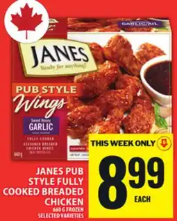 Food Basics JANES PUB STYLE FULLY COOKED BREADED CHICKEN offer